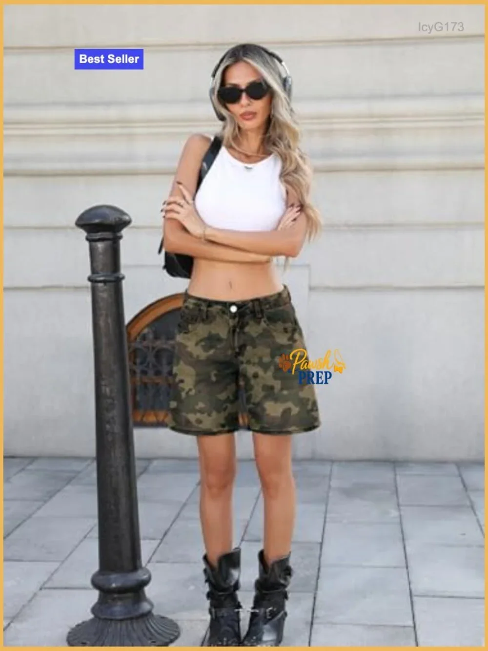 Low Rise Baggy Denim Shorts - Wide Leg Jean Shorts for Women